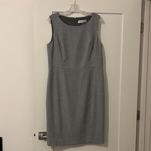 Kasper Iconic Stretch Crepe Gray Dress